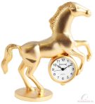 Tavolino miniatűr lovas asztali óra - arany